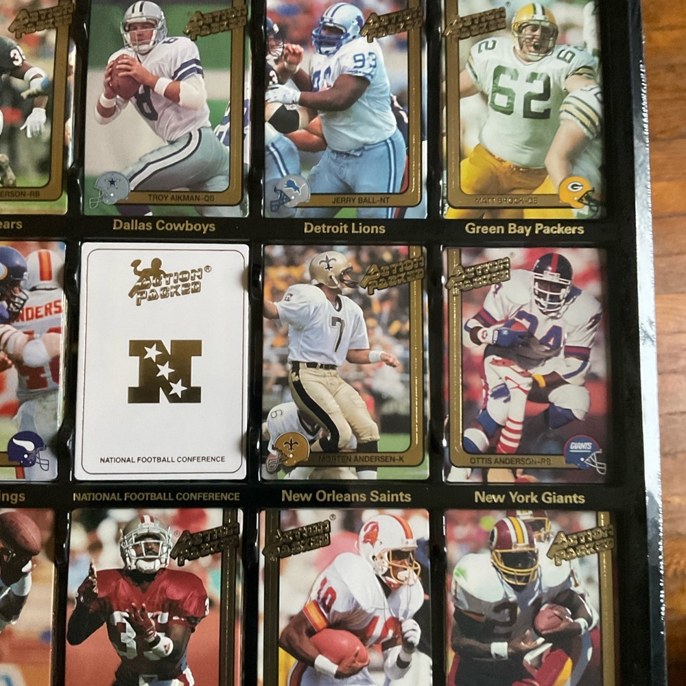 1991 Action Packed Factory Sealed Football Set.